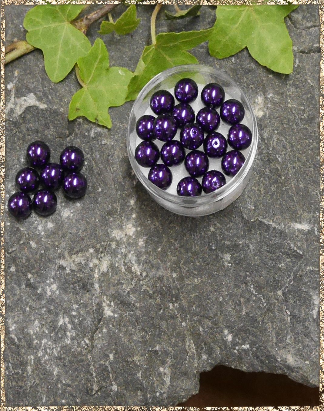 Perlen violett 8 mm